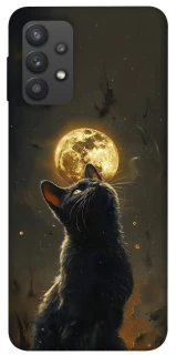 Чехол на Samsung Galaxy A32 (A325F) 4G Кот под луной v2 фото 1 из 1
