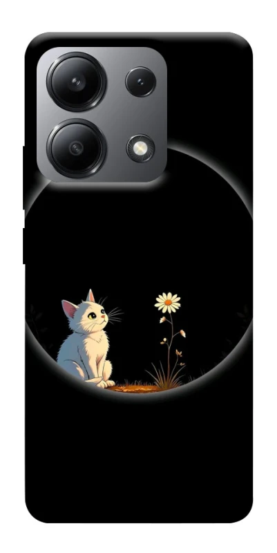Чохол на Xiaomi Redmi Note 13 4G Cat and flower фото 1 з 1