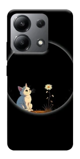 Чохол на Xiaomi Redmi Note 13 4G Cat and flower фото 1 з 1