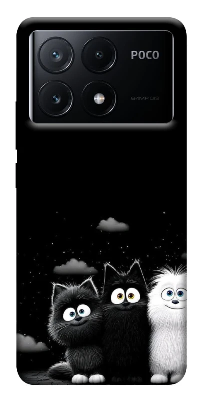 Чохол на Xiaomi Poco X6 Three Cats фото 1 з 1