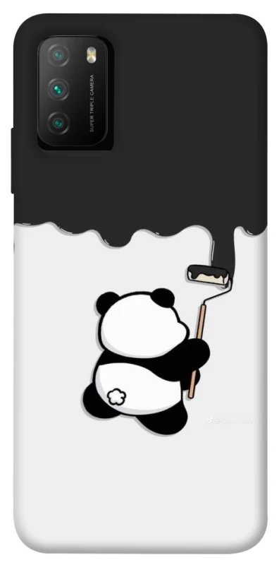 Чехол на Xiaomi Poco M3 Panda painter фото 1 из 1
