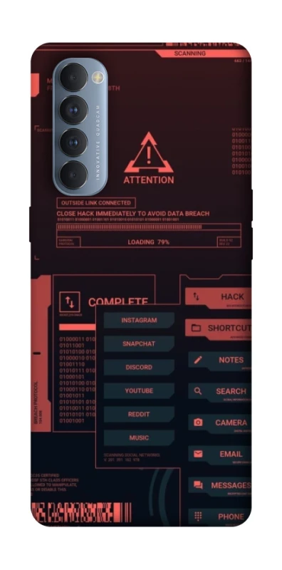 Чохол на Oppo Reno 4 Pro Attention фото 1 з 1