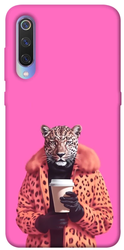 Чохол на Xiaomi Mi 9 Леопард з кавою фото 1 з 1