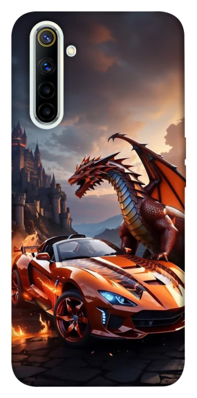 Чохол на Realme 6 Сar and dragon фото 1 з 1