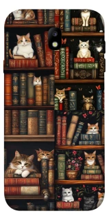 Чехол на Samsung J730 Galaxy J7 (2017) Cats & Books фото 1 из 1
