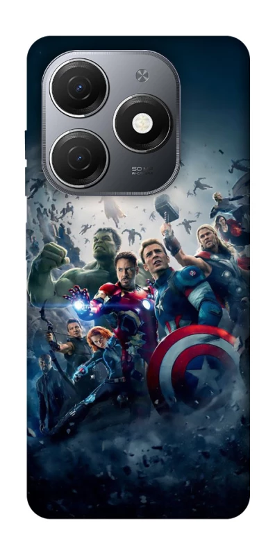 Чехол на TECNO Spark 20 Marvel heroes фото 1 из 1