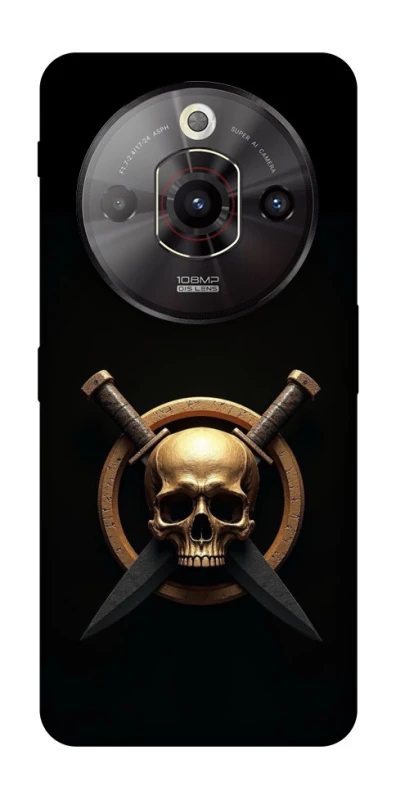 Чохол на ZTE Nubia Focus Pro Golden Skull фото 1 з 1