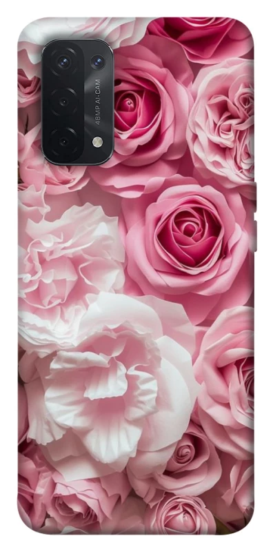 Чохол на Oppo A54 5G / A74 5G Рожеві Квіти фото 1 з 1
