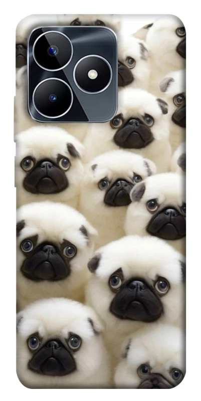 Чехол на Realme C53 Doggy Pug Love фото 1 из 1
