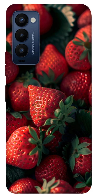 Чехол на TECNO Camon 18 Strawberry фото 1 из 1