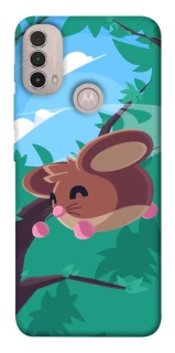 Чехол на Motorola Moto E40 Adopt Me Forest Mouse Jump фото 1 из 1