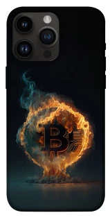 Чохол на Apple iPhone 14 Pro Max (6.7") Fire Bitcoin фото 1 з 1