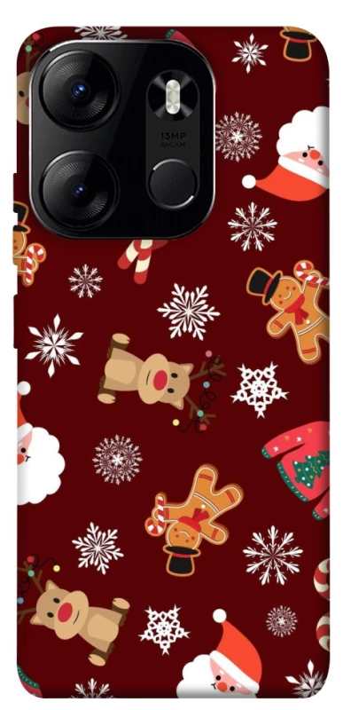 Чохол на Tecno Spark Go 2023 Новорічний v6 фото 1 з 1