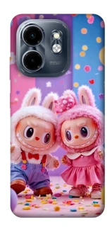 Чехол на Infinix Smart 9 4G / Hot 50i Labubu twins ver.3 фото 1 из 1