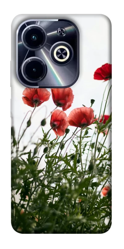 Чехол на Infinix Hot 40i Поле маков фото 1 из 1