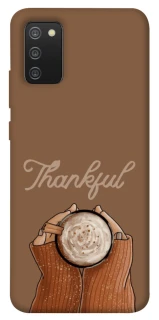 Чохол на Samsung Galaxy A02s Thankful coffee фото 1 з 1