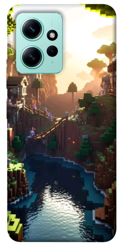 Чехол на Xiaomi Redmi Note 12 4G Minecraft sunset фото 1 из 1