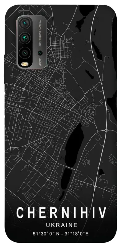 Чохол на Xiaomi Redmi 9T Chernihiv map фото 1 з 1