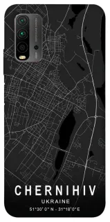 Чохол на Xiaomi Redmi 9T Chernihiv map фото 1 з 1