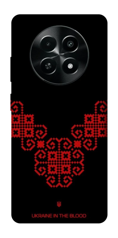 Чохол на Realme Narzo 70x Чорно-червона вишиванка фото 1 з 1