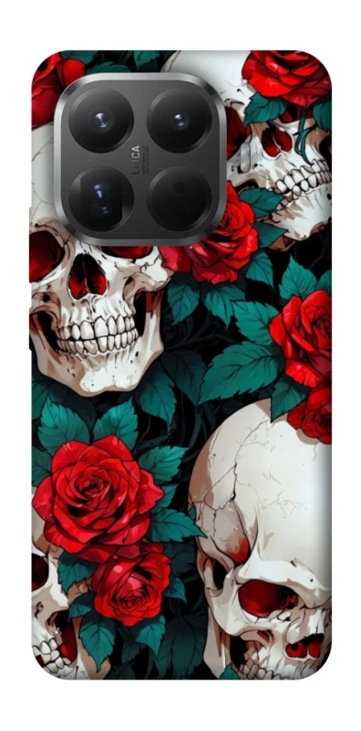 Чохол на Xiaomi 15T Pro skull and rose фото 1 з 1