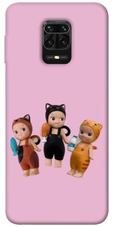 Чохол на Xiaomi Redmi Note 9s / Note 9 Pro / Note 9 Pro Max Cat Cafe Trio фото 1 з 1