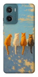 Чохол на Motorola Moto G06 cats on wall фото 1 Чохол на Motorola Moto G06 cats on wall фото 1 з 1