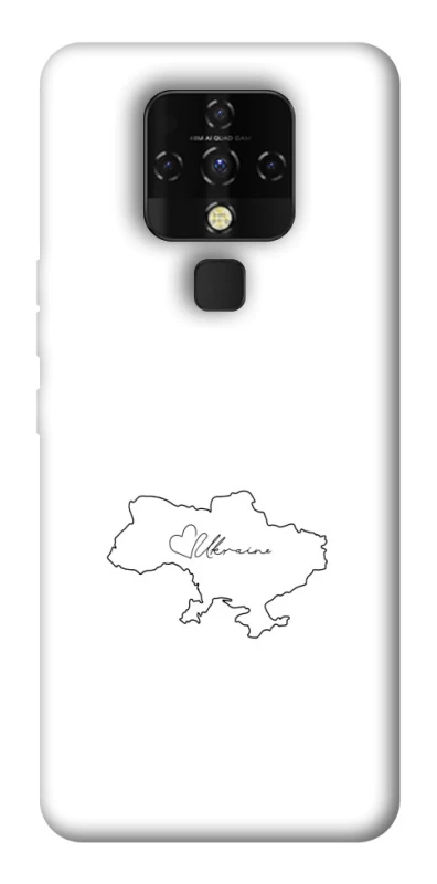 Чехол на TECNO Camon 16 SE Ukraine map фото 1 из 1