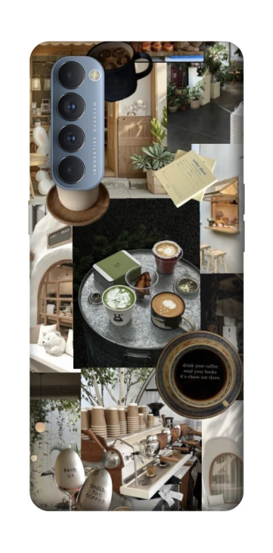 Чохол на Oppo Reno 4 Pro Coffee collage ver.4 фото 1 з 1