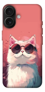 Чохол на Apple iPhone 17 (6.3") Сat with glasses фото 1 з 1