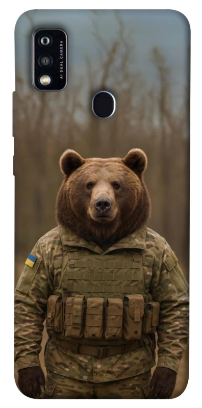 Чохол на ZTE Blade A51 Ведмідь захисник фото 1 з 1