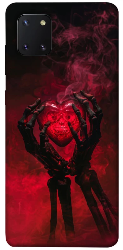 Чохол на Samsung Galaxy Note 10 Lite (A81) Heart in the hands of a skeleton фото 1 з 1