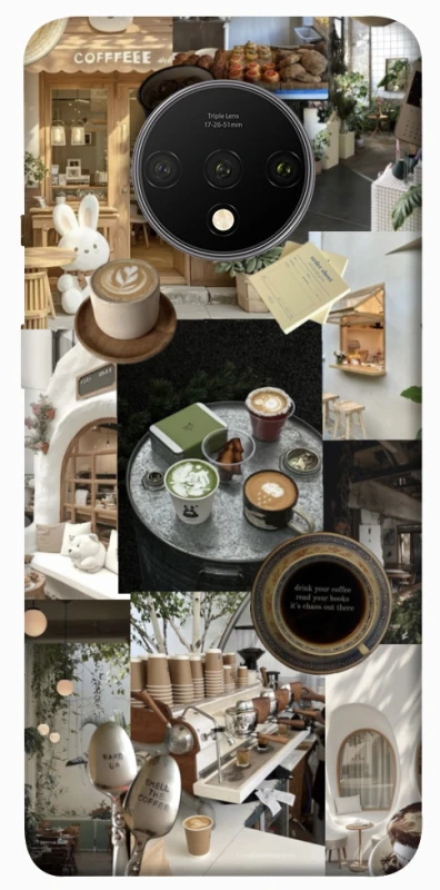 Чехол на OnePlus 7T Coffee collage ver.4 фото 1 из 1