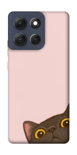 Чехол на Motorola Moto G86 Peeping cat фото 1 Чехол на Motorola Moto G86 Peeping cat фото 1 из 1