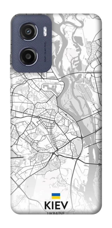Чохол на Motorola Moto E15 Kiev white map фото 1 з 1