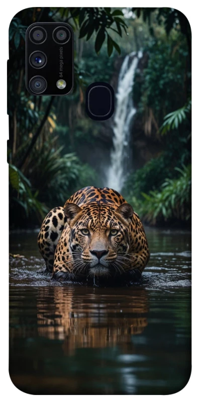 Чохол на Samsung Galaxy M31 Leopard in water фото 1 з 1