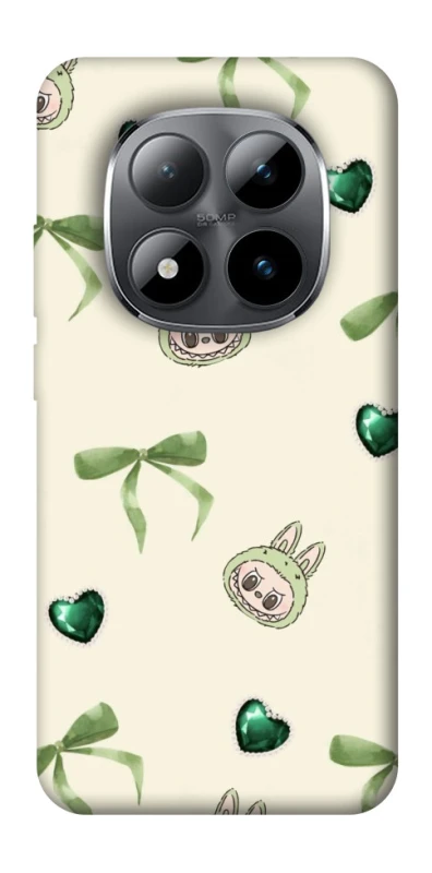 Чохол на Xiaomi Redmi Note 15 Pro 5G Labubu Green Heart фото 1 з 1