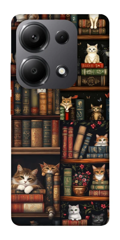 Чехол на Xiaomi Redmi Note 13 Pro 5G Cats & Books фото 1 из 1