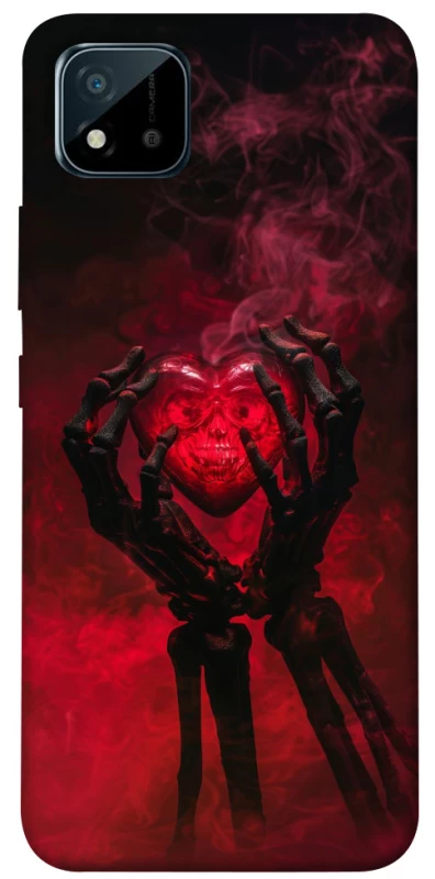 Чохол на Realme C20 Heart in the hands of a skeleton фото 1 з 1