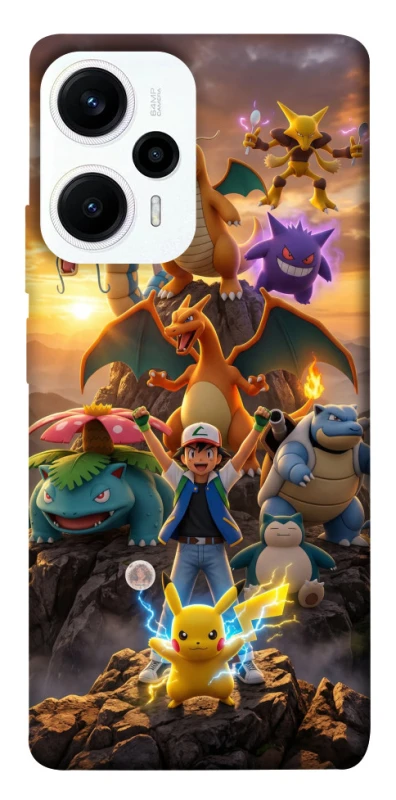 Чехол на Xiaomi Poco F5 / Note 12 Turbo Pokemon фото 1 из 1