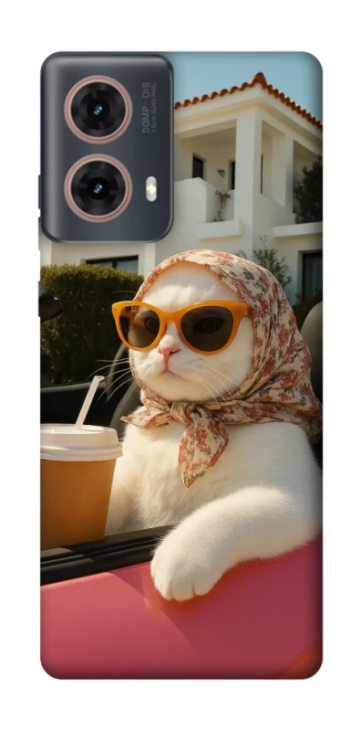 Чохол на Motorola Moto G85 Stylish Cat Cruise фото 1 з 1