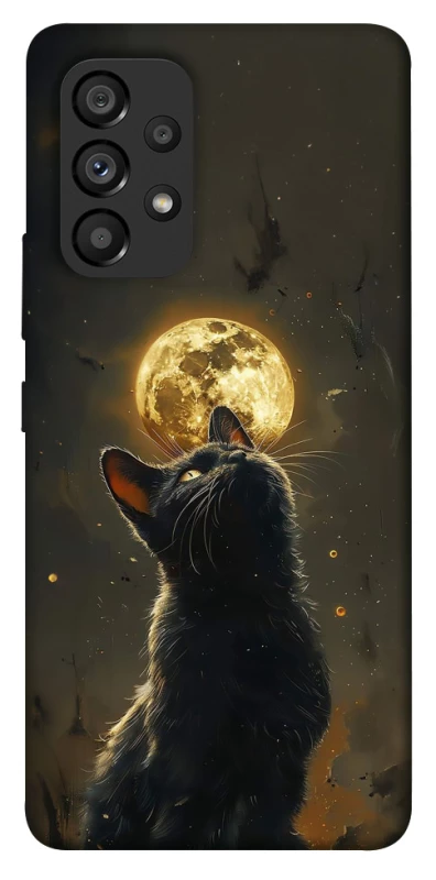 Чохол на Samsung Galaxy A53 5G Кіт під місяцем v2 фото 1 з 1