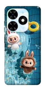Чохол на TECNO Spark Go 2024 Labubu in the pool фото 1 з 1