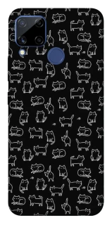 Чохол на Realme C15 Black Cats фото 1 Чохол на Realme C15 Black Cats фото 1 з 1