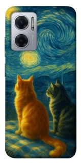 Чохол на Xiaomi Redmi Note 11E Cats under the stars фото 1 з 1