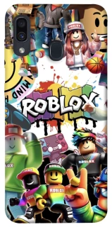 Чохол на Samsung Galaxy A20 / A30 Roblox Characters Collage фото 1 з 1