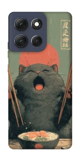 Чехол на Motorola Moto G86 Hungry Cat фото 1 из 1