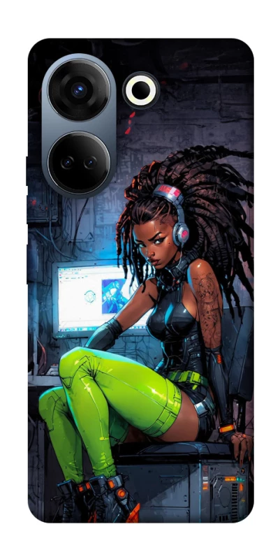 Чехол на TECNO Camon 20 Pro (CK7n) Cyber girl фото 1 из 1