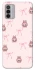 Чохол на Nokia G42 Pink bows and Labubus фото 1 з 1