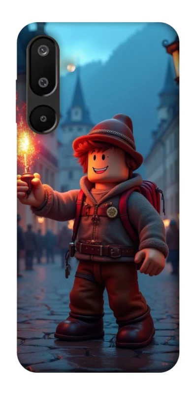 Чохол на Samsung Galaxy M16 5G Roblox Fire Logo Blue Flames фото 1 з 1